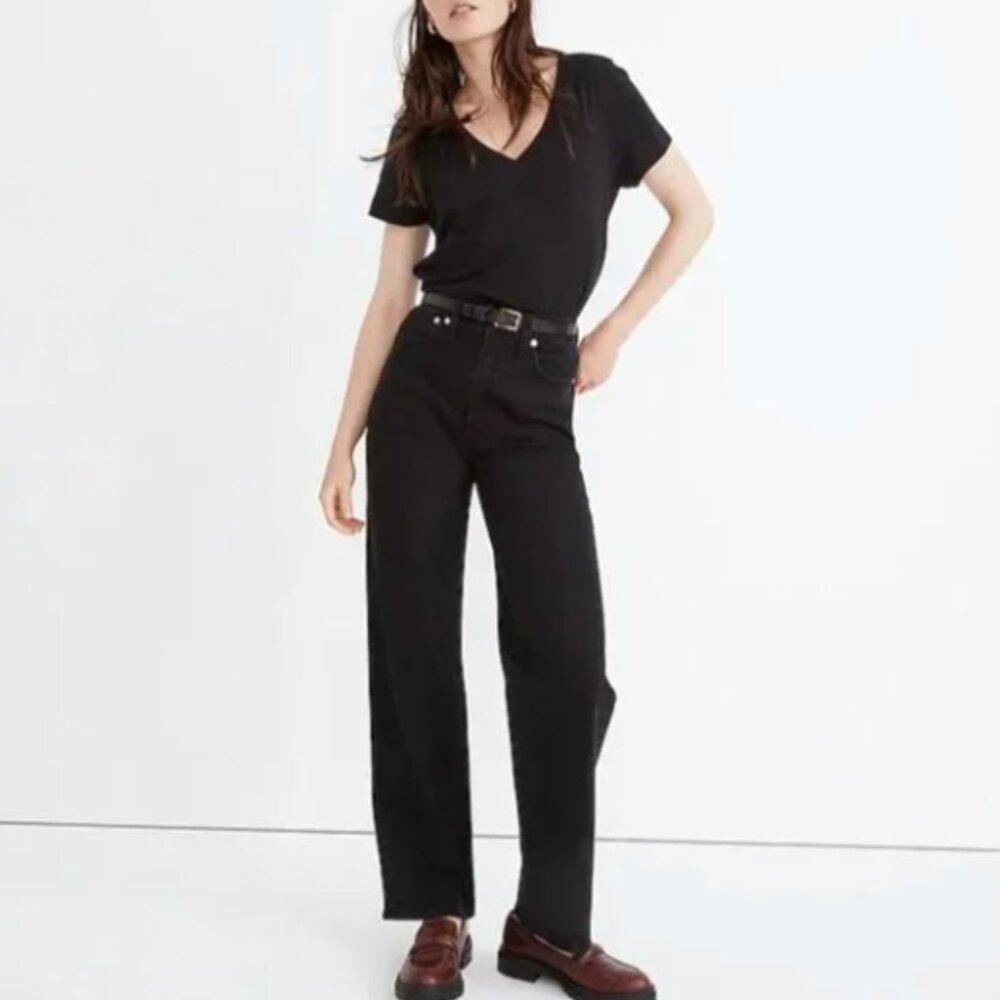 Madewell The Perfect Vintage Wide-Leg Jean in Belmere Wash